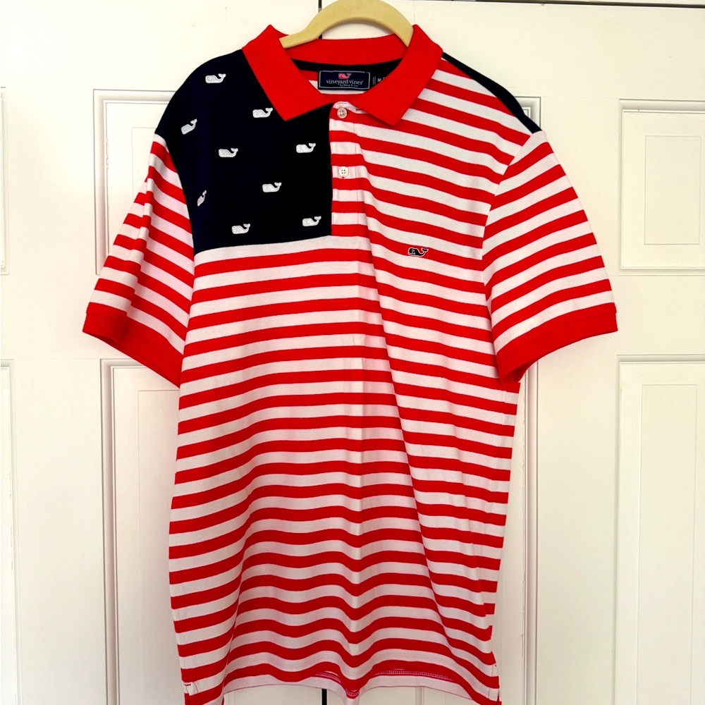 New Vineyard Vines Mens’ Polo Shirt. size m